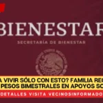 ¿Se podría vivir sólo con esto? Familia recibiría casi 40 mil pesos bimestrales en apoyos sociales