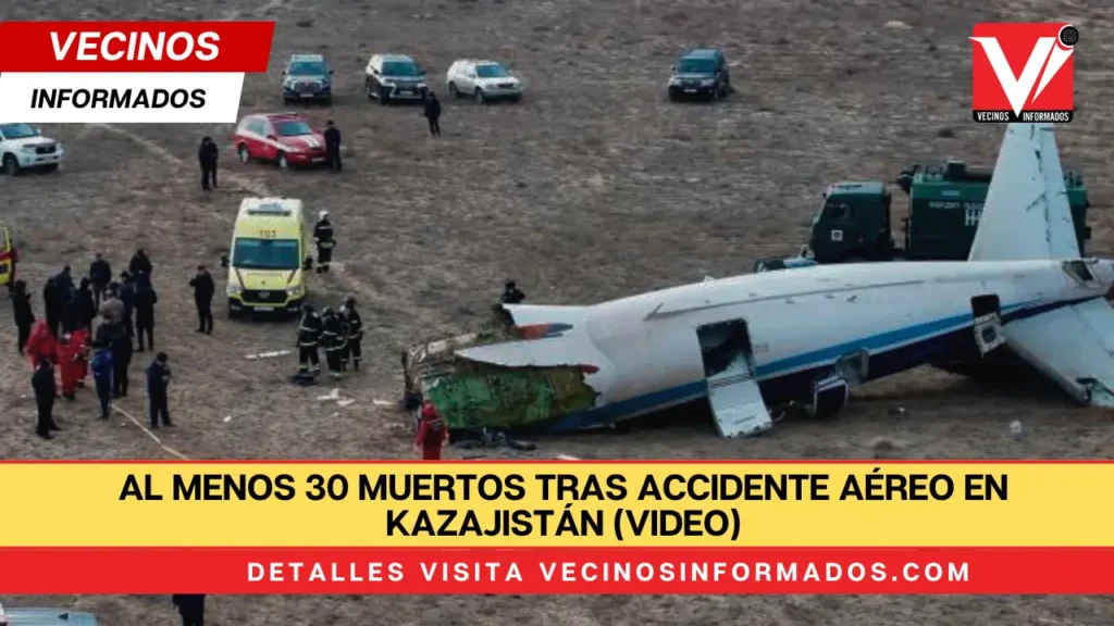 Al menos 30 muertos tras accidente aéreo en Kazajistán (VIDEO)