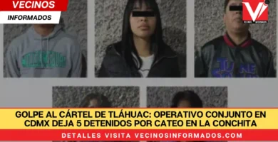 Golpe al Cártel de Tláhuac: Operativo Conjunto en CDMX Deja 5 Detenidos por Cateo en La Conchita