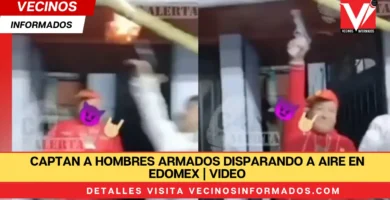 Captan a hombres armados disparando a aire en Edomex | VIDEO