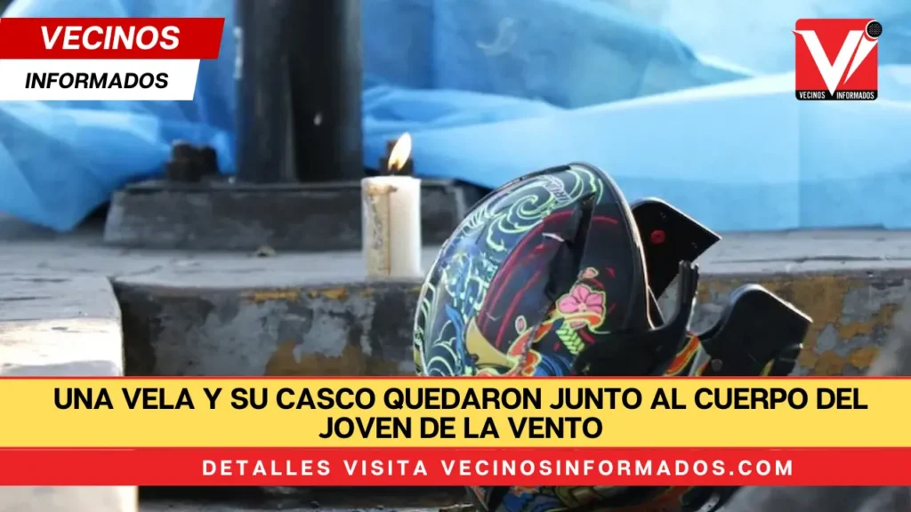 Una vela y su casco quedaron junto al cuerpo del joven de la Vento