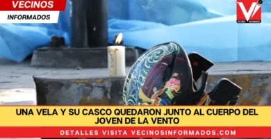 Una vela y su casco quedaron junto al cuerpo del joven de la Vento