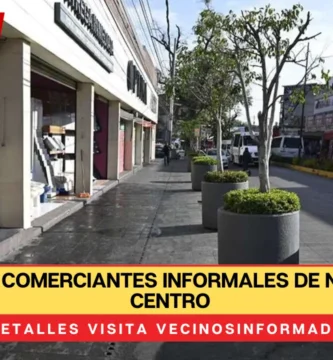 Retiran a comerciantes informales de Naucalpan Centro