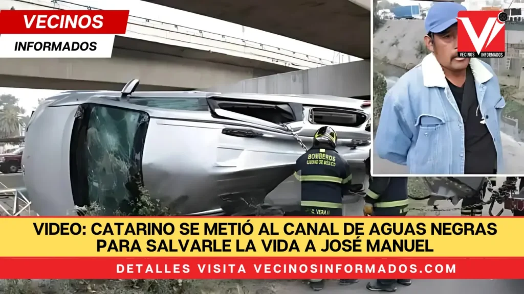 VIDEO: Catarino se metió al canal de aguas negras para salvarle la vida a José Manuel