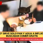 VIDEO «Muy bien, que se vayan a trabajar»: Chef sirve solo pan y agua a influencers que buscaban comer gratis