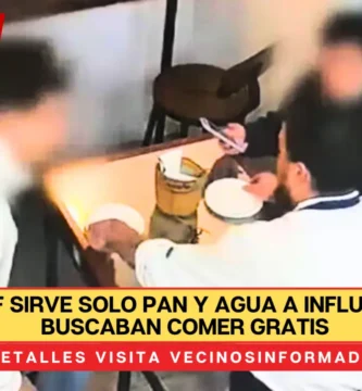 VIDEO «Muy bien, que se vayan a trabajar»: Chef sirve solo pan y agua a influencers que buscaban comer gratis