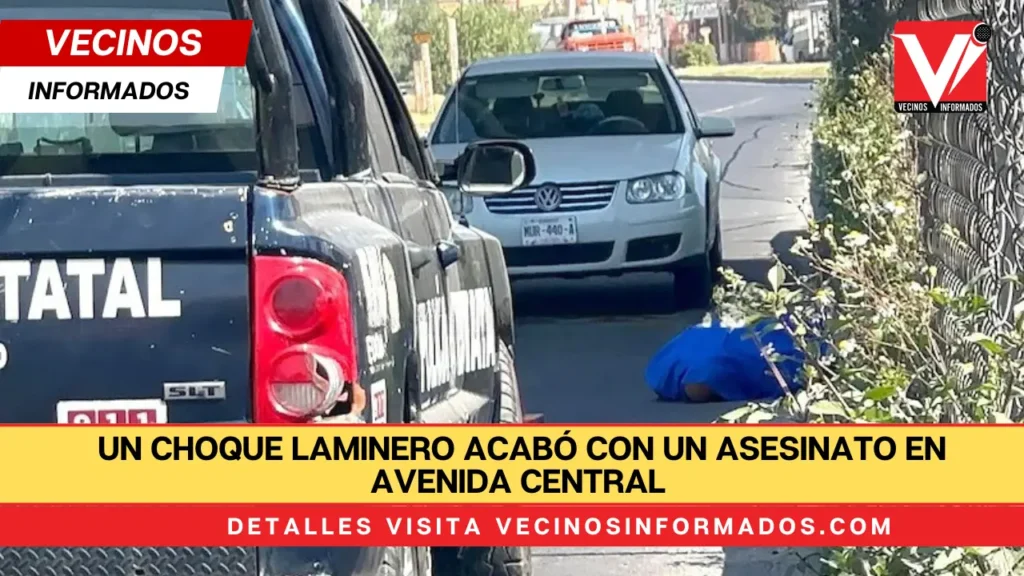 Un choque laminero acabó con un asesinato en Avenida Central