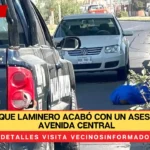 Un choque laminero acabó con un asesinato en Avenida Central