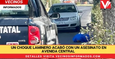 Un choque laminero acabó con un asesinato en Avenida Central