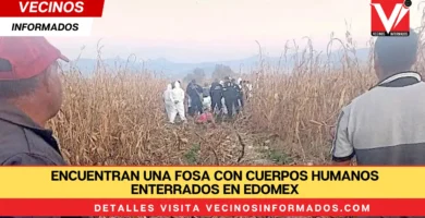 Encuentran una fosa con cuerpos humanos enterrados en Edomex