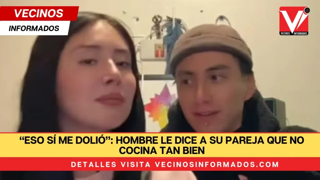 “Eso sí me dolió”: Hombre le dice a su pareja que no cocina tan bien