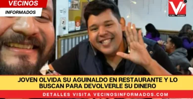 Joven olvida su aguinaldo en restaurante y lo buscan para devolverle su dinero