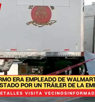 Guillermo era empleado de Walmart; murió aplastado por un tráiler de la empresa