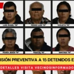 Dictan prisión preventiva a 15 detenidos en Santo Tomás, Edoméx