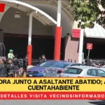 Familia llora junto a asaltante abatido; atacó a un cuentahabiente