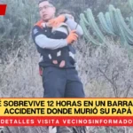 Una bebé sobrevive 12 horas en un barranco tras accidente donde murió su papá, en Guanajuato