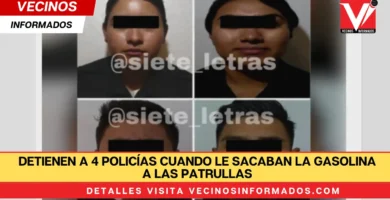 Detienen a 4 policías de CDMX cuando le sacaban la gasolina a las patrullas