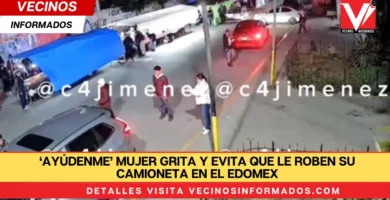 ‘Ayúdenme’ Mujer grita y evita que le roben su camioneta en el Edomex