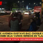 Accidente avenida Gustavo Baz: Choque de camión contra combi deja varios heridos en Tlalnepantla