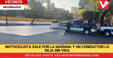 Motociclista sale por la mañana y un conductor lo deja sin vida