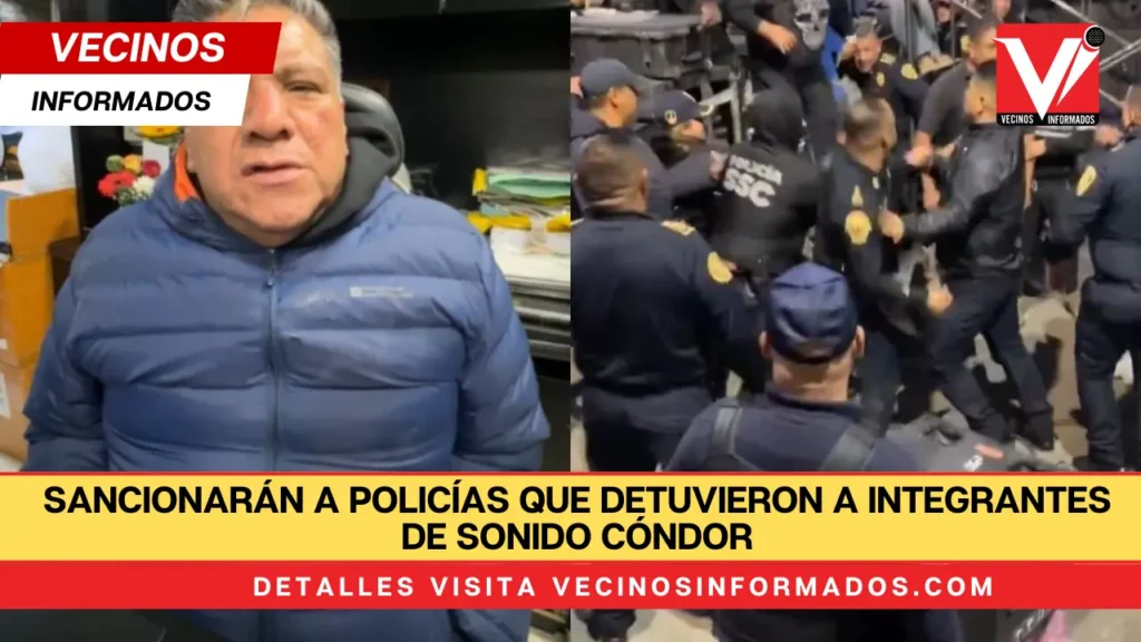 Sancionarán a policías que detuvieron a integrantes de Sonido Cóndor