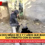 TRAGEDIA. Mueren dos niñas de 5 y 7 años que iban en una cuatrimoto con su mamá