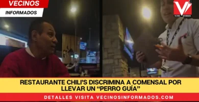 Restaurante Chili’s discrimina a comensal por llevar un “perro guía”