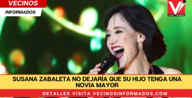 Susana Zabaleta no dejaría que su hijo tenga una novia mayor