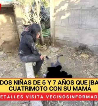 TRAGEDIA. Mueren dos niñas de 5 y 7 años que iban en una cuatrimoto con su mamá