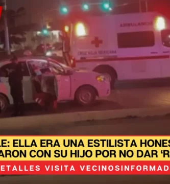 Ella era una estilista honesta y la mataron con su hijo por no dar ‘renta’