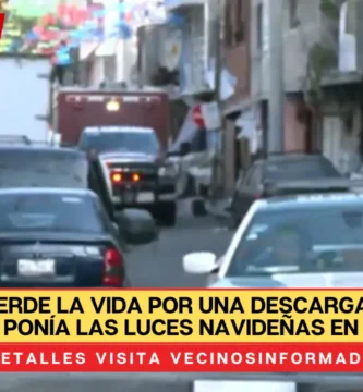 Hombre pierde la vida por una descarga eléctrica cuando ponía las luces navideñas en su casa en CDMX