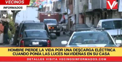 Hombre pierde la vida por una descarga eléctrica cuando ponía las luces navideñas en su casa en CDMX