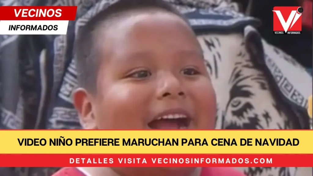 VIDEO Niño prefiere Maruchan para cena de Navidad