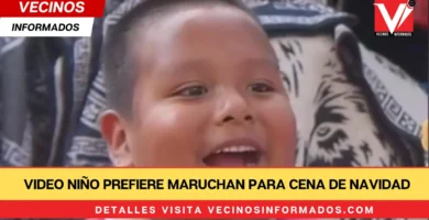 VIDEO Niño prefiere Maruchan para cena de Navidad