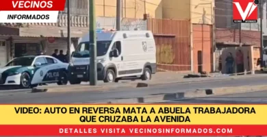 VIDEO: Auto en reversa mata a abuela trabajadora que cruzaba la avenida