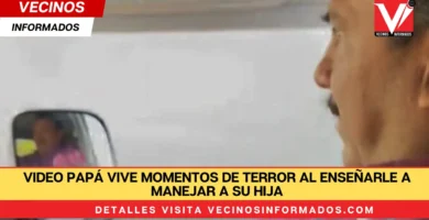 VIDEO Papá vive momentos de terror al enseñarle a manejar a su hija