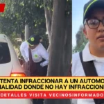 Policía intenta infraccionar a un automovilista en vialidad donde no hay infracciones, termina disculpándose