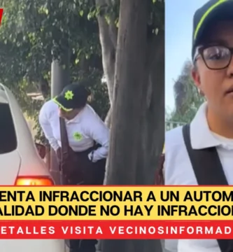 Policía intenta infraccionar a un automovilista en vialidad donde no hay infracciones, termina disculpándose