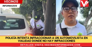 Policía intenta infraccionar a un automovilista en vialidad donde no hay infracciones, termina disculpándose