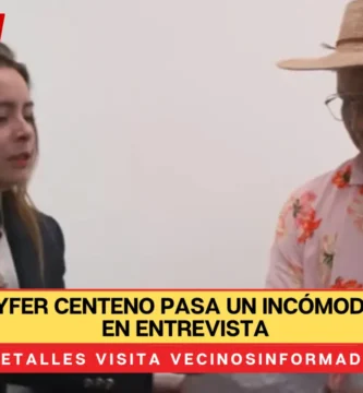 VIDEO Maryfer Centeno pasa un incómodo momento en entrevista