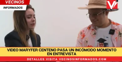 VIDEO Maryfer Centeno pasa un incómodo momento en entrevista