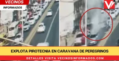 Explota pirotecnia en caravana de peregrinos en Tecámac