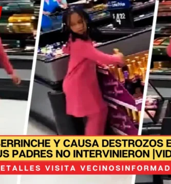 Niña hace berrinche y causa destrozos en Walmart; sus padres no intervinieron |VIDEO