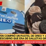 VIDEO Joven compró un pastel de Oreo y al abrirlo descubrió que era de galletas Giro