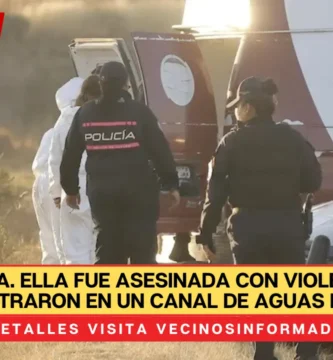 PESADILLA. Ella fue asesinada con violencia y la encontraron en un canal de aguas negras