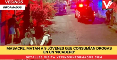 Matan a 9 jóvenes que consumían drogas en un ‘picadero’