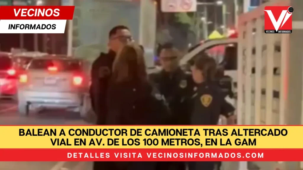 Balean a conductor de camioneta tras altercado vial en Av. de los 100 Metros, en la GAM