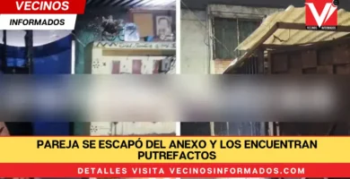 Pareja se escapó del anexo y los encuentran putrefactos