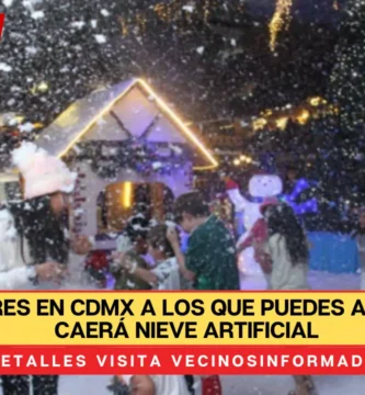 Hay 6 lugares en CDMX a los que puedes asistir donde caerá nieve artificial