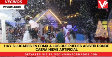 Hay 6 lugares en CDMX a los que puedes asistir donde caerá nieve artificial